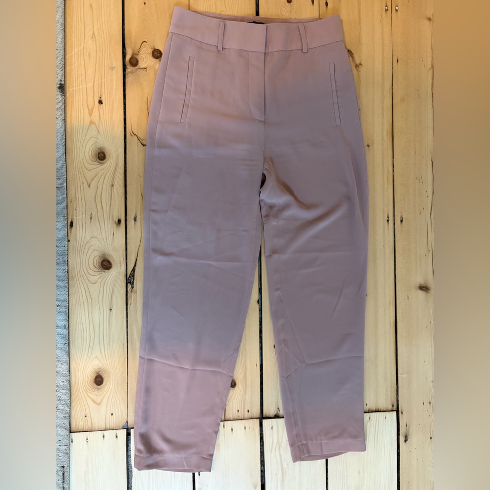 Mauve High-Waist Trousers